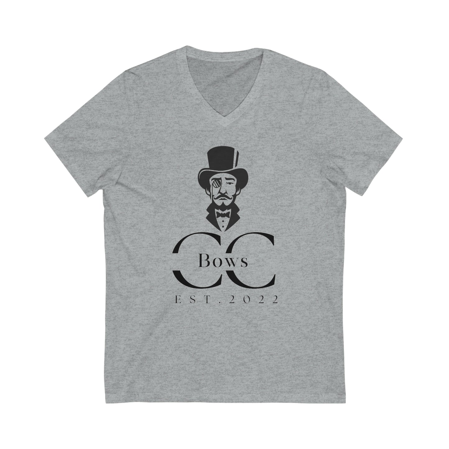 Unisex Jersey Short Sleeve V-Neck Tee