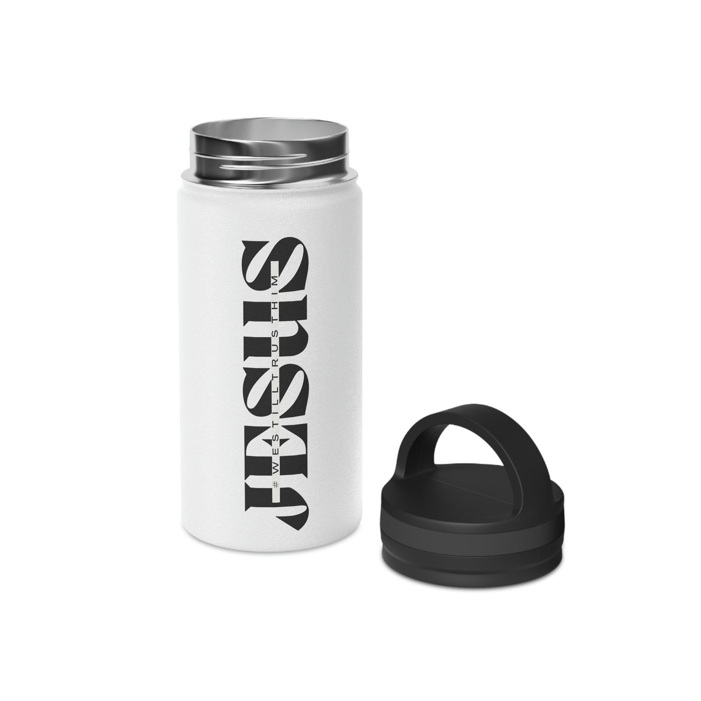 Stainless Steel Water Bottle, Handle Lid